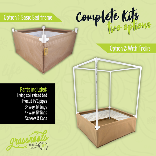 Complete Kit Living Soil Fabric Bed